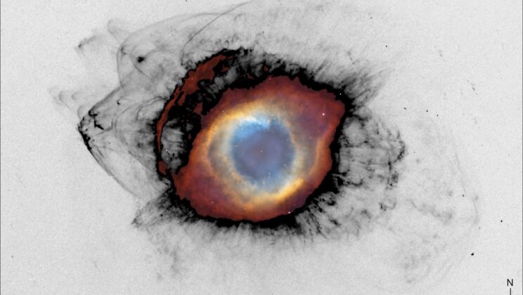 Dying star’s debris is being torn apart and mixed into interstellar space