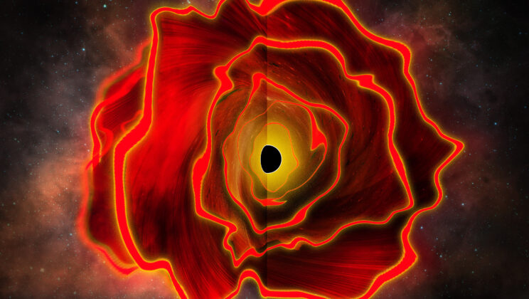This early-universe object looks like a star but shines with the power of a black hole