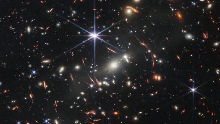 This elongated galaxy looked like it came from the universe’s first billion years — until better measurements put it much closer