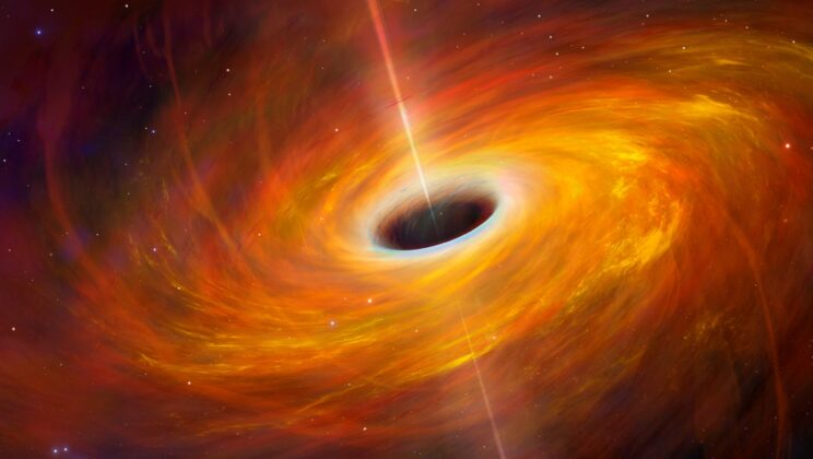 Dust around supermassive black holes could grow into objects thousands of times Earth’s mass