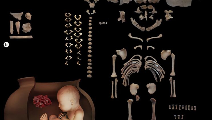 One prehistoric fetus was buried with animal remains while another received no grave goods