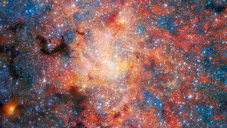 Water is surviving near the Milky Way’s central black hole inside an aging star’s dusty envelope